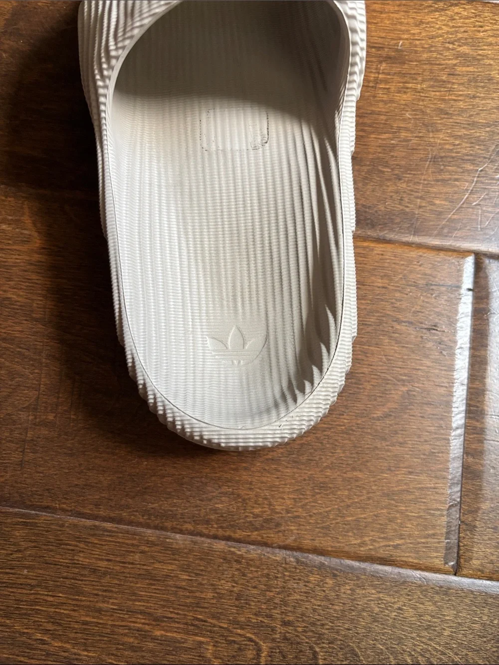 adidas Men's Light Beige Slide Sandals